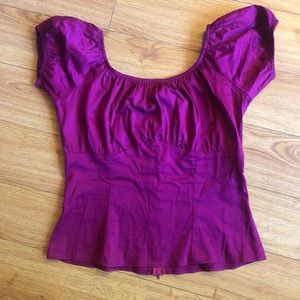 Pinup Couture magenta top L